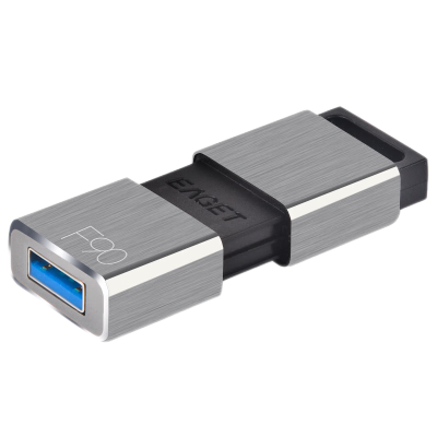 忆捷(Eaget) F90 USB3.0高速金属推拉式车载商务优盘 防尘 防水 防震 128GB
