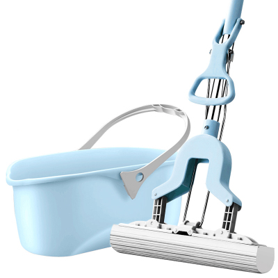 胶棉拖把免手洗对折式挤水地拖墩布干湿一拖懒人家用吸水海绵拖净