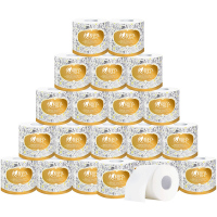 家柏饰(CORATED)卷纸实惠装有芯卷筒纸3层小卷厕纸手纸球批卫生纸
