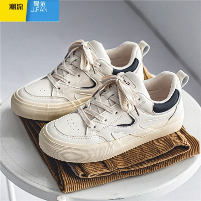 聚范yuanbo男鞋子潮鞋2024新款板鞋男小白鞋百搭超纤皮国潮运动鞋