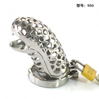 器男用不锈钢贞锁茎锁情趣用品性工具另类成人用品激情环 整套配卡款4.1cm