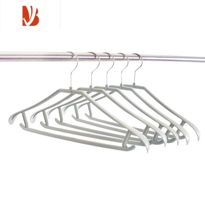 三维工匠10只加厚宽肩塑料衣架衣挂衣服挂成人家用衣撑大衣架晾晒衣架