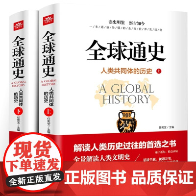 全球通史:人类共同体的历史:全2册解读人类共同体的历史和世界文明史 一本通俗易懂的全面世界史读物从史前文明至当代现代史