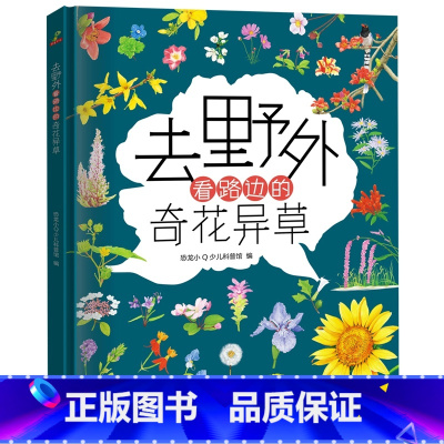 去野外看路边的奇花异草 [正版]去野外系列全套2册 精装自然科普绘本去野外看路边的奇花异草+吃田间的美味果蔬 6-8-1