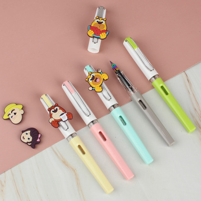 HERO/英雄钢笔367熊出没学生卡通钢笔练字铱金笔可替换墨囊墨水笔三年级成人男女可爱商务办公钢笔