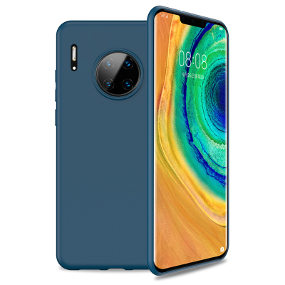 可波 华为mate30pro手机壳p40液态硅胶华为p40pro全包防摔男女款M30手机套华为手机壳5G版轻薄软壳 mate30pro宝蓝色