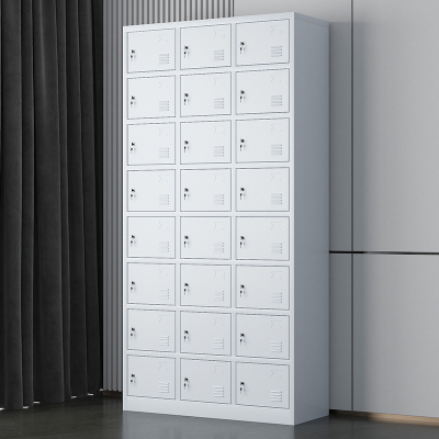 臻远 铁皮柜健身房存包柜员工柜储物柜 24门更衣柜