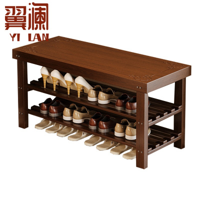 翼澜 木质鞋架 80cm 个