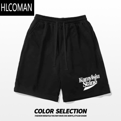 HLCOMAN美式休闲短裤男夏季嘻哈潮流运动裤大码外穿港风宽松五分中裤