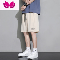 七斓夏季新款外穿篮球运动短裤男ins薄款速干冰丝裤子宽松休闲五分裤