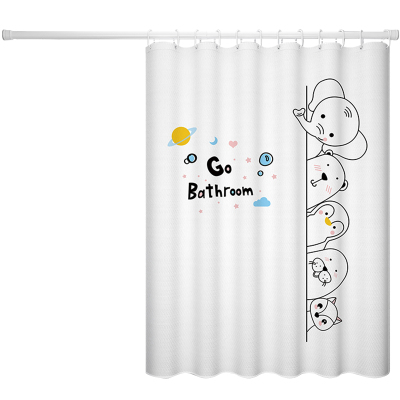 [补贴10%]卫生间浴室浴帘防水布套装免打孔洗澡间门帘窗帘防霉隔断挂帘淋浴