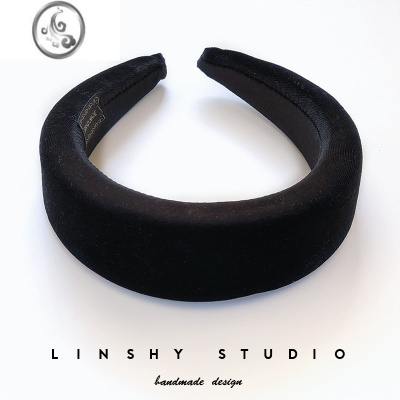 JiMi欧美风发箍ins凯特王妃同款海绵发箍绒布网红同款头箍黑发箍