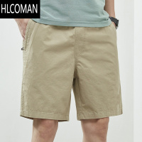 HLCOMAN短裤男款夏季薄款中裤大码宽松休闲深蓝潮流5分外穿五分裤子