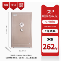 驰球保险柜家用领御97钛金灰色新国标GA认证C级锁保险箱家用防盗防撬全钢箱体指纹密码放衣柜暗格床头实用