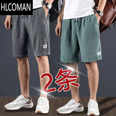 HLCOMAN~2024新款夏季运动短裤男夏季潮牌休闲五分裤篮球运动裤