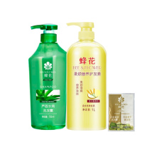 [加送洗护试用装]经典国货蜂花芦荟洗发露+一升柔顺小麦营养护发素