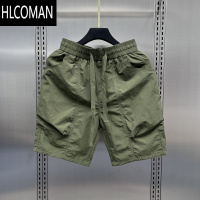HLCOMAN2025夏季新款大口袋美式机能工装四分短裤男士宽松运动休闲五分裤
