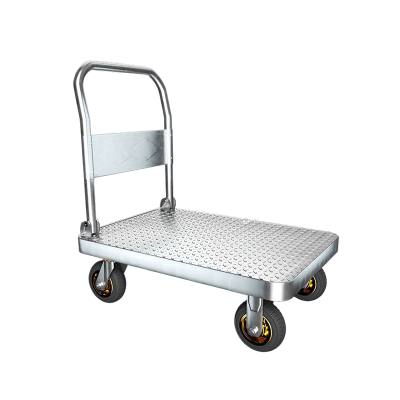 秦泰(Cqint) 60*90cm 静音轮 金属手推平板车 银色