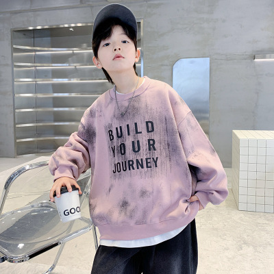 儿童装男童卫衣春秋款新款秋装男孩中大童秋季洋气痞帅上衣潮