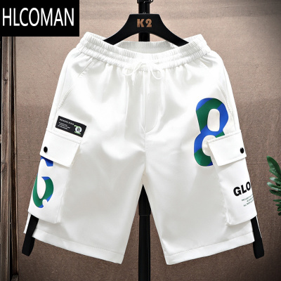 HLCOMAN工装5分短裤男夏季青少年潮牌痞帅4五分裤初中高中学生休闲中裤子