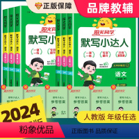 [语数]默写+计算小达人 人教版 一年级下 [正版]2024版阳光同学默写小达人一二年级下册三四五六年级下册人教版小学语