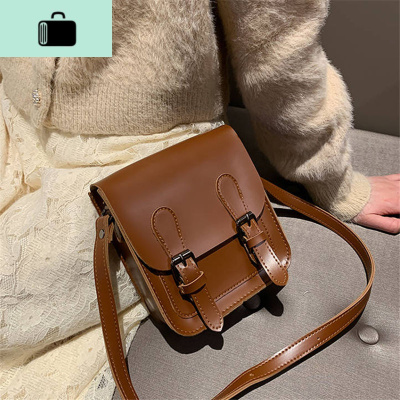 包包斜挎韩版女学生新款春夏单肩包迷你百搭小包潮复古港风chic包NEW LAKE女士单肩包