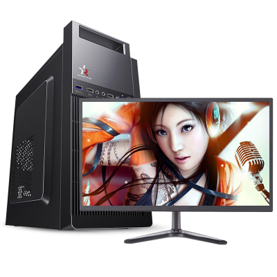  铭能 酷睿i3/4G高频内存/128G高速固态 SSD 台式电脑 台式机 电脑主机 组装电脑 DIY组装机 家用办公电脑台式机 组装机电脑商务娱乐影音学生网课直播电脑+19英寸全套