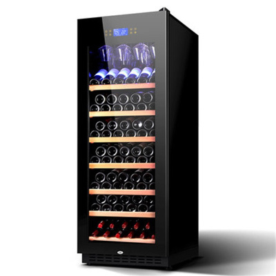 尊堡 BJ-308B红酒柜恒温酒柜雪茄柜冰吧家用客厅柜红酒柜茶叶冷藏 黑色 挂杯款