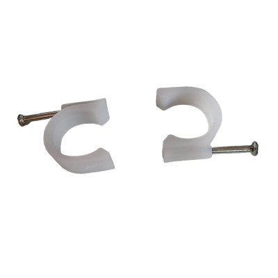 vzi 塑料线卡 U型卡钉电线网线固线夹 圆型14mm(200个) 包