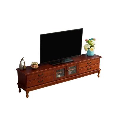 欧式实木电视柜现代简约小户型迷你美式客厅卧室电视机柜茶几组合