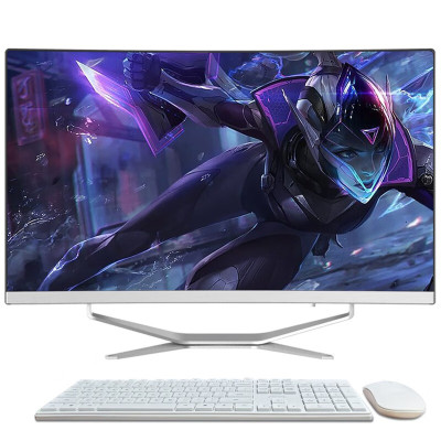  铭能 24英寸曲面一体机电脑窄边框 九代i5-9400F/GTX1650独显/16G内存/512G固态 家用办公学生一体机台式电脑一体机 台式机电脑游戏一体机 内置音箱无线WIFI