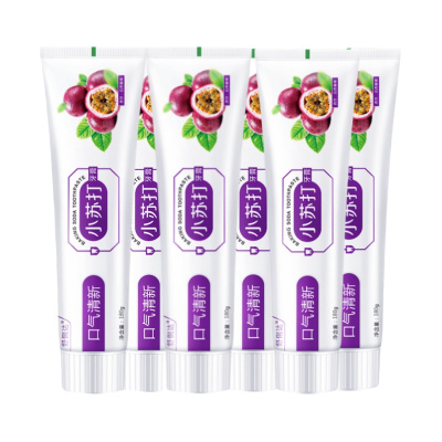 [6支装]舒俐达百香果苏打洁齿护龈牙膏110g 安全可靠放心 清新口气 洁白牙齿