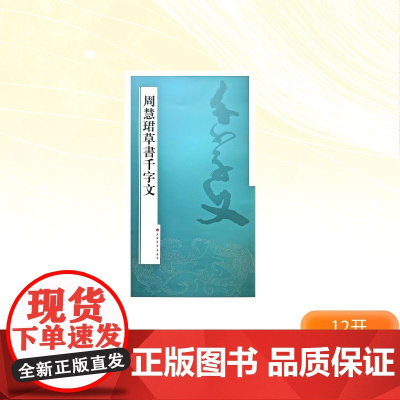 周慧珺草书千字文 周慧珺著 著 毛笔书法 艺术 上海书画出版社