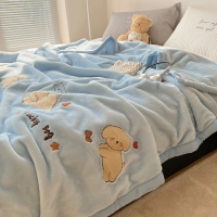 拉舍尔毛毯卡通毛巾被办公室午睡儿童牛奶绒毯宿舍单人空调盖毯子