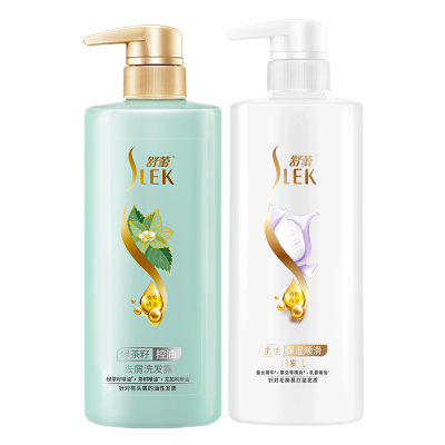 舒蕾绿茶籽控油去屑洗发露控油蓬松柔顺男女洗头膏绿茶籽去屑洗发水500ml+蚕丝保湿顺滑护发素500ml