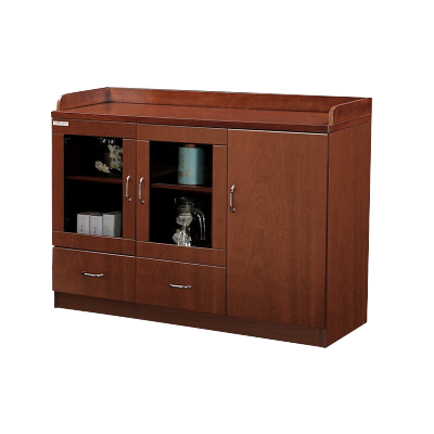 尔迈 茶水柜 储物收纳柜 餐边柜 贴木皮油漆 1.2米中式餐柜