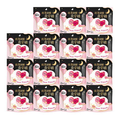 高洁丝 Kotex蜜桃小姐夜安裤L号2片*15包