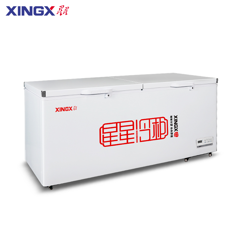 星星BD/BC-1088GD 975升冰柜商用大容量全冷冻全冷藏单温卧式冰箱 保鲜冷柜海鲜冻肉速冻柜