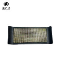 山之只 编织收纳托盘 35.9*14.8*3.2cm 个