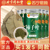 [买1发5同款]北京同仁堂内廷上用柿子叶20g鲜摘霜后干柿子叶降泡水喝血茶正品压官方旗舰店