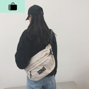 工装大容量胸包女学生斜跨2020新款潮牌帆布包女斜挎包女百搭insNEW LAKE