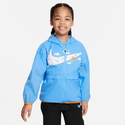 NIKE耐克连帽外套运动休闲梭织小童夹克FQ0645-412 Z