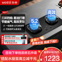 华帝(vatti)燃气灶天然气猛火灶5.2kW三环火力聚能盘68%热效率尺寸可调节灶具灶台i10309