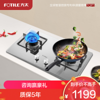 方太TH33G燃气灶双眼灶煤气灶单灶具燃气灶嵌入式灶煤气炉不锈钢灶台炉具炉灶带熄火保护-国补液化气专用