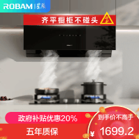 老板(Robam)[星辰系列]抽油烟机侧吸式抽吸排油烟机家用 23立方大吸力 挥手智控单烟机20A0