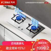 方太TF25G-20Y液化气燃气灶家用嵌入式不锈钢灶具 5.2kW*大火力双灶头 换装不改孔(天然气详询客服)