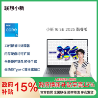 联想小新16SE 16英寸轻薄笔记本电脑(英特尔酷睿标压I5 16G 512G IPS 高清防眩光护眼屏)