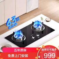 老板(Robam)星辰系列燃气炉燃气灶 双灶嵌入台式煤气灶 5.2kW火力可调节灶具换装不改孔20B0A 液化气