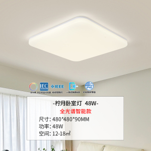 雷士照明IP40全光谱护眼吸顶灯客厅主灯卧室灯快装新款全屋灯具