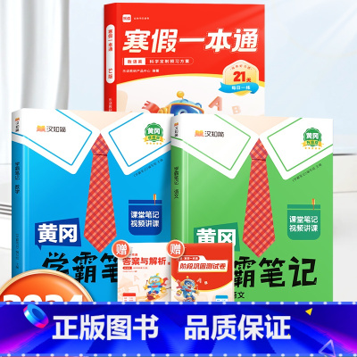 寒假一本通[苏教版]+学霸笔记语数下册[苏教版] 小学二年级 [正版]乐读寒假一本通预复习小学一年级二年级寒假衔接作业三